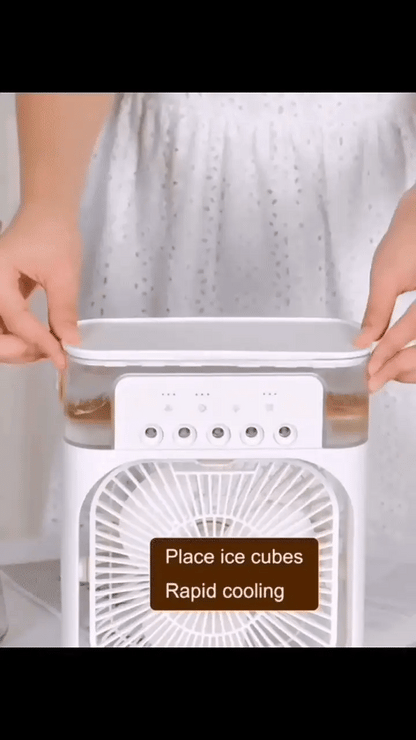 ❄️ أفضل مبرد هواء محمول في دبي – مروحة ترطيب صغيرة تعمل بـ USB | مبرد هواء محمول مع مرطب USB