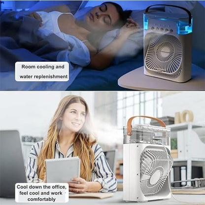 ❄️ أفضل مبرد هواء محمول في دبي – مروحة ترطيب صغيرة تعمل بـ USB | مبرد هواء محمول مع مرطب USB